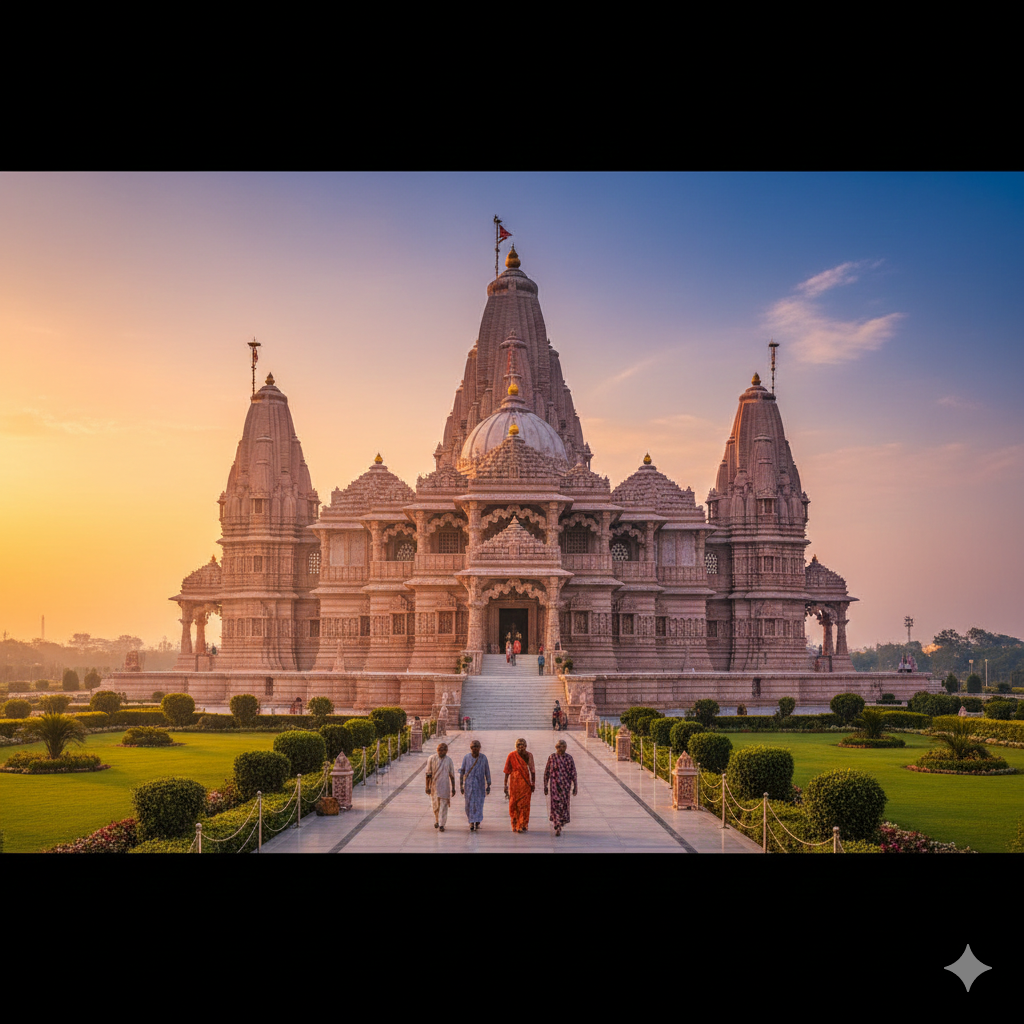 Swaminarayan Mandir (Bochasan) gemini generated image 6dakm66dakm66dak