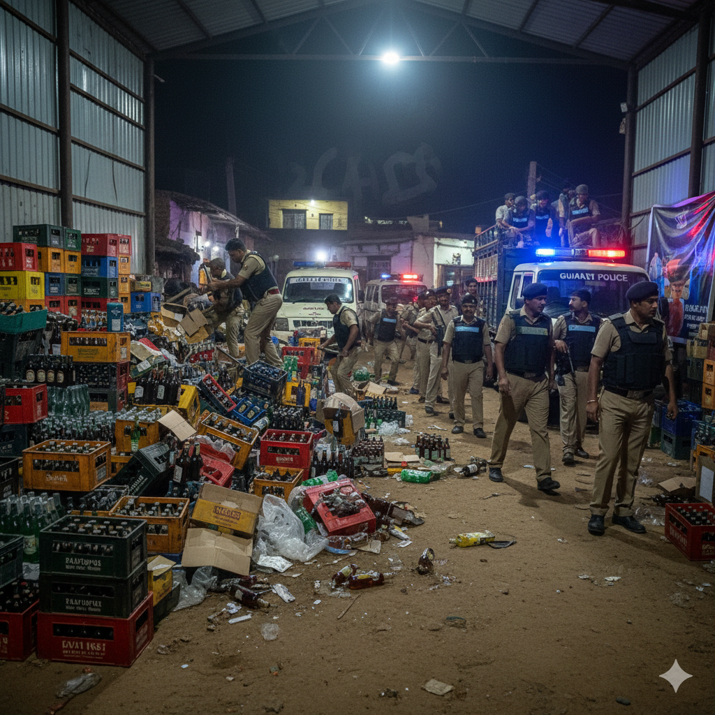 Massive Liquor Seizure in Ode Village gemini generated image jdxwxhjdxwxhjdxw